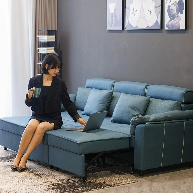 定制款多功能沙发床折叠两用沙发家用布艺沙发可伸缩多功能床