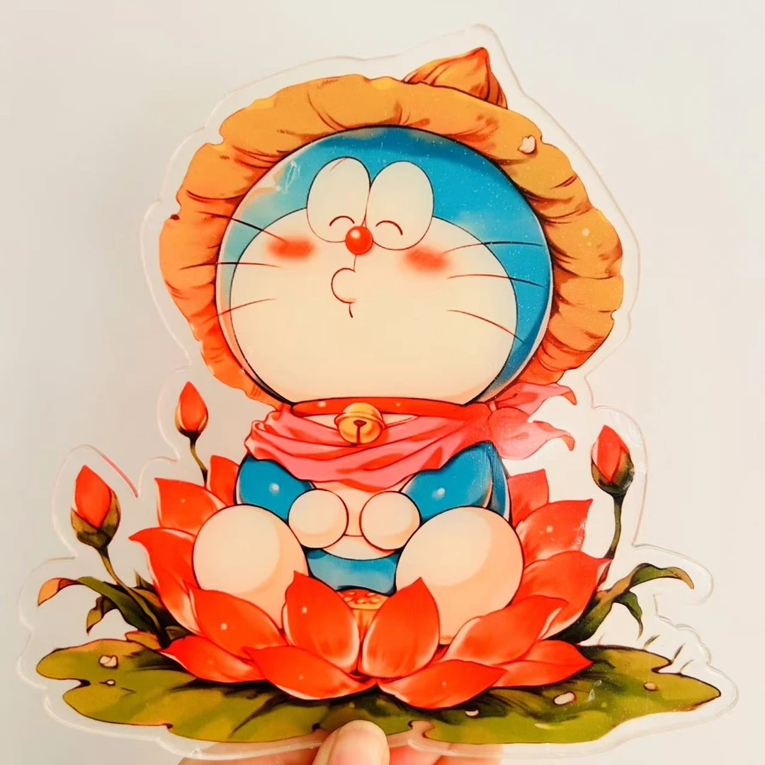 可爱小叮当亚克力双面腹膜片片DIY手工制作