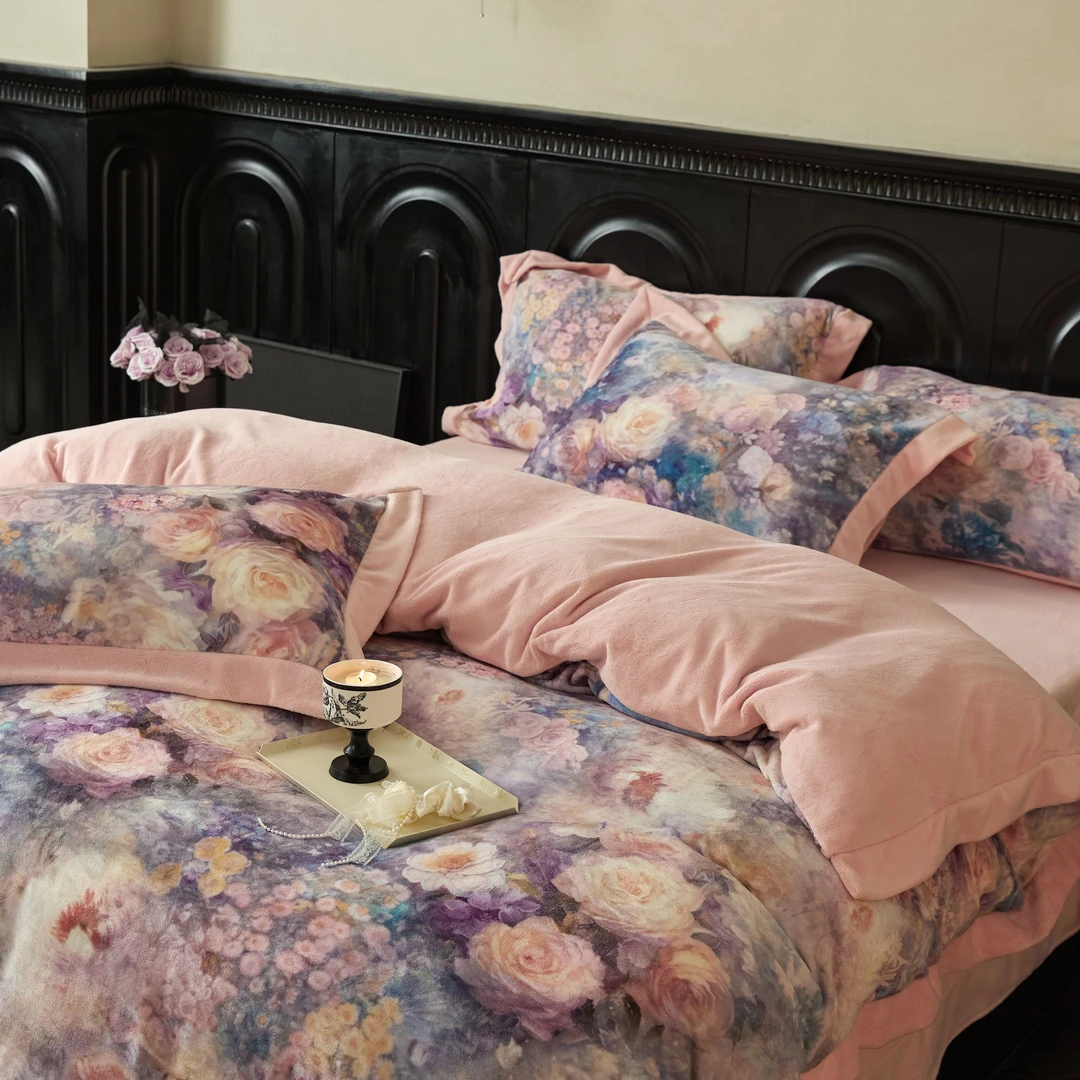 POCKET PIG/布袋猪 玲珑 波斯暖绒柔软保暖印花套件-2