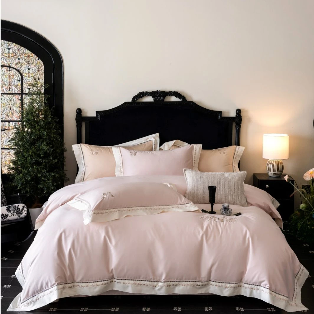 POCKET PIG/布袋猪DK设计【闪靓】 高支高密全棉纯棉刺绣四件套套件