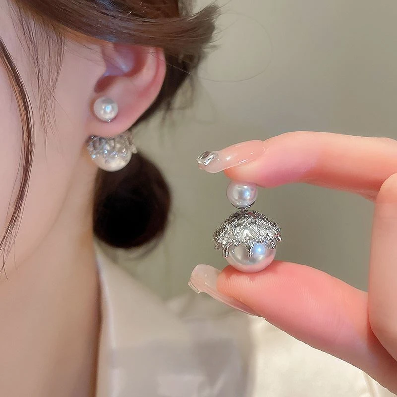 铜合金树脂耳饰 1136韩国ins气质冷淡风耳钉时尚设计感耳饰女