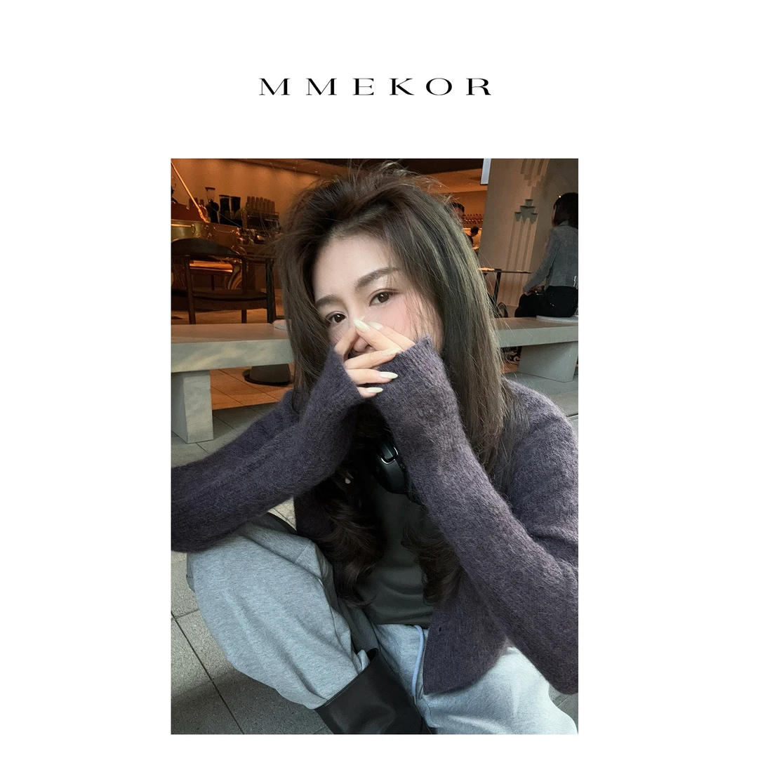 MMEKOR “微醺毛衣”    静奢老钱风百搭上衣88258