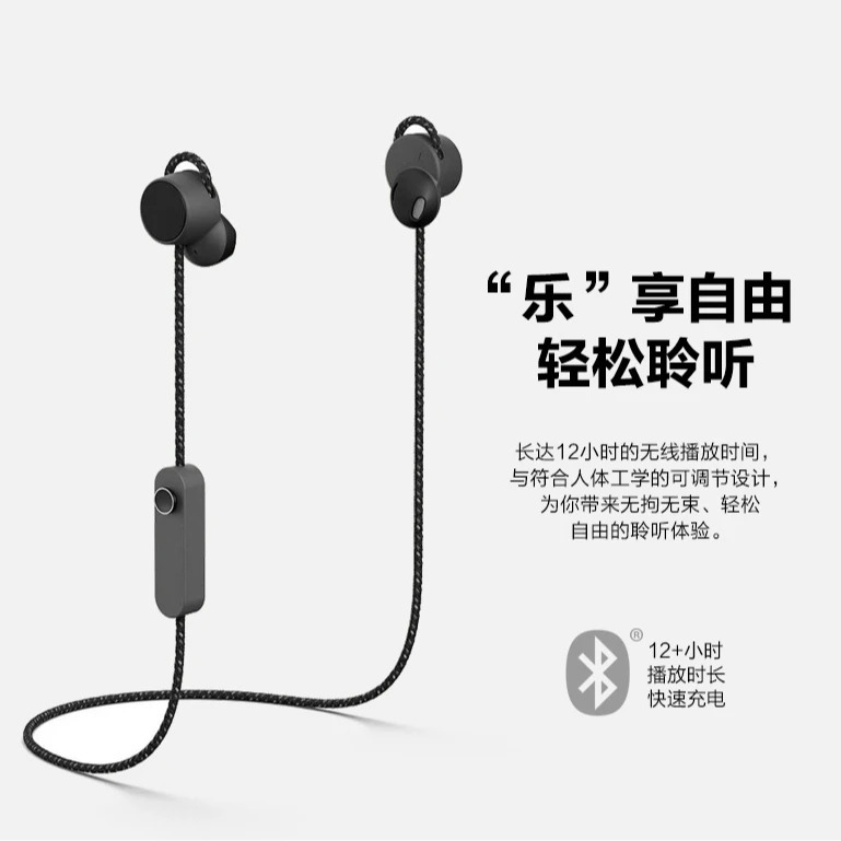高端蓝牙挂脖式耳机半入耳线控通话