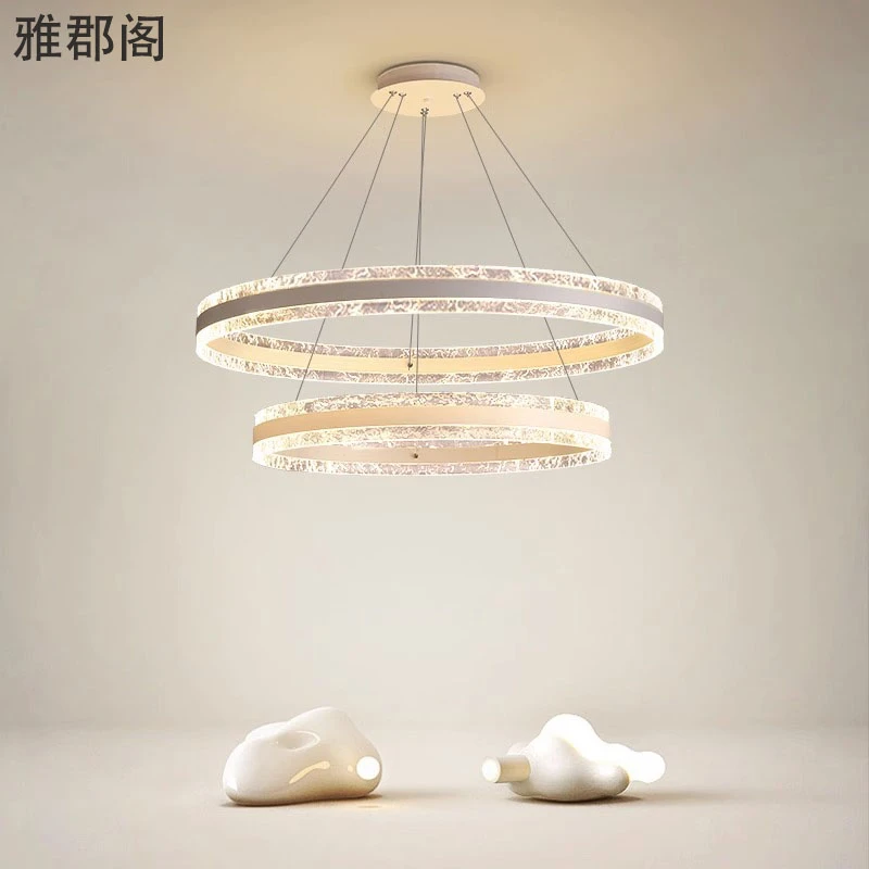 客厅吊灯简约现代大气2024年新款灯具北欧卧室餐厅灯圆形客厅主灯