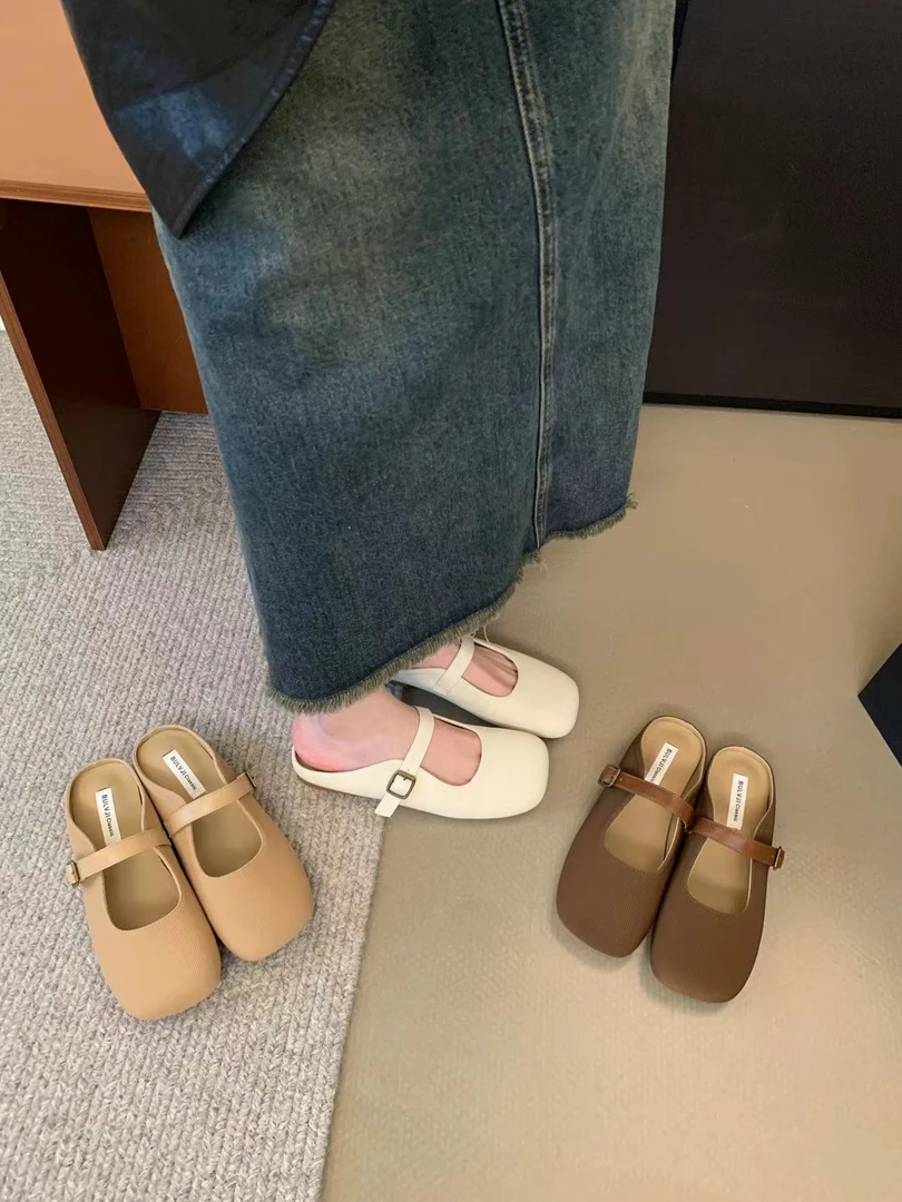 编码1~200 撤柜广州品牌玛丽珍单鞋春夏百搭软底瓢鞋个别微瑕