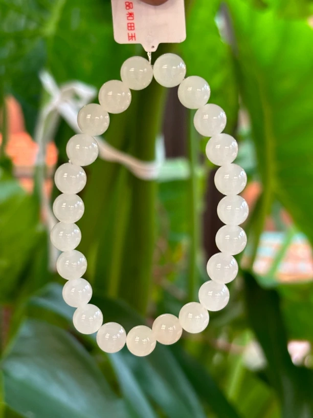 0238 和田玉青海料手串 规格约：8mm 多样性发其一