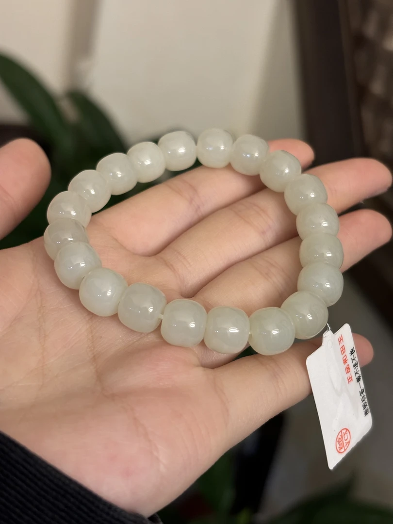 0287 和田玉手串 多样性发其一 规格约10mm