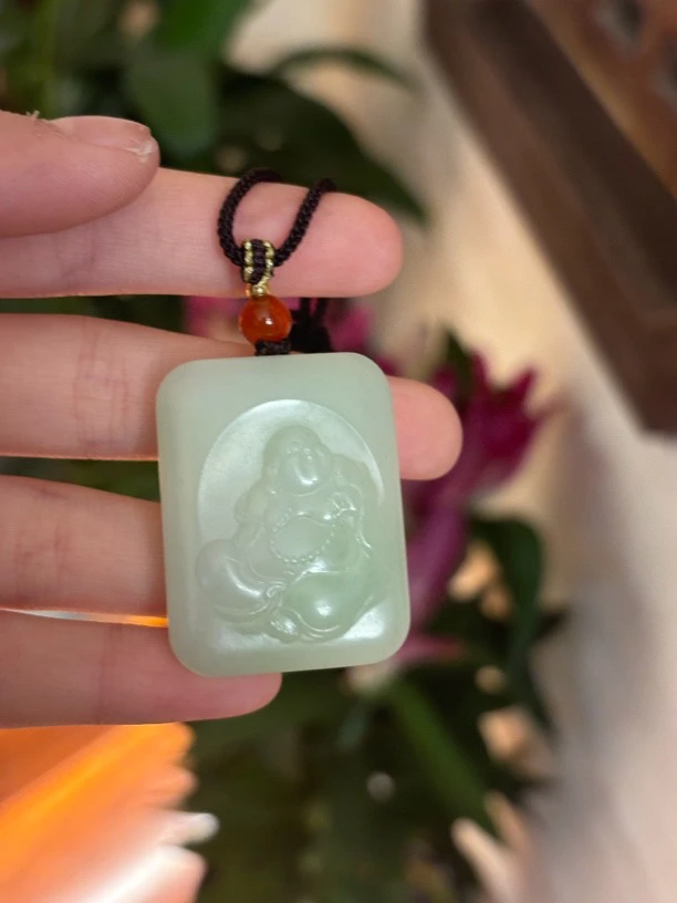 3462 和田玉羊脂玉吊坠 多样性发其一规格约28·38