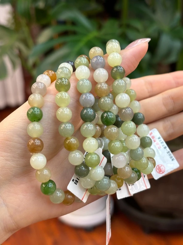 0276和田玉多宝约8mm手串多样性发其一