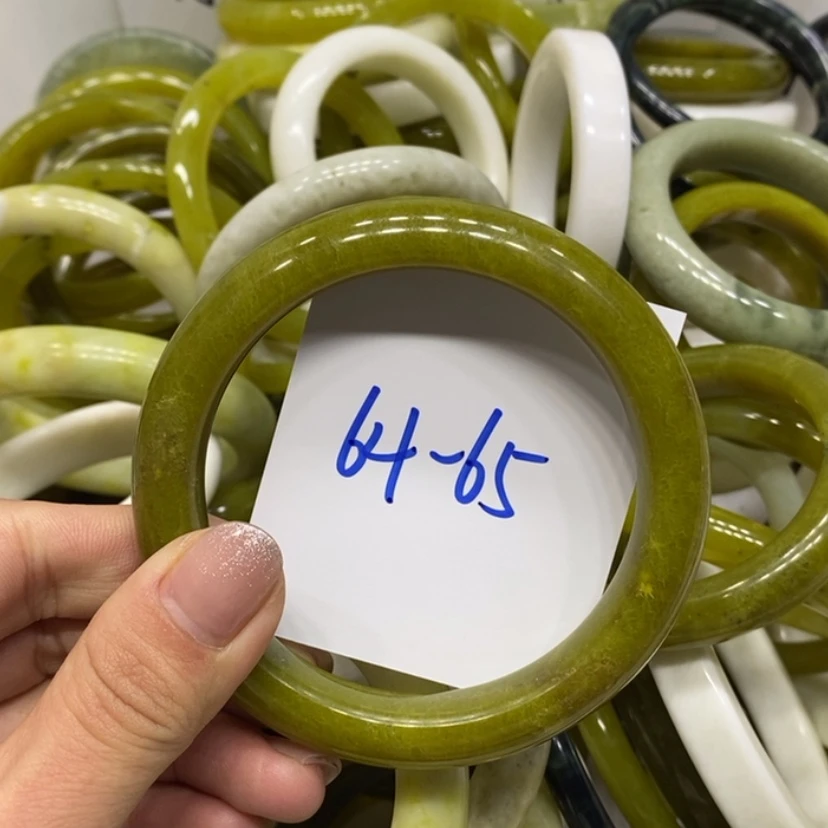 【闪购商品】蛇纹石玉手镯未镶嵌23