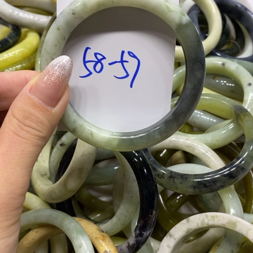【闪购商品】蛇纹石玉手镯未镶嵌1