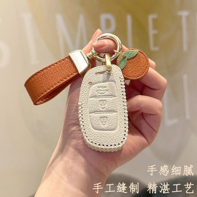 适用北京现代ix35钥匙套领动朗动名图瑞纳ix25途胜伊兰特女款高档