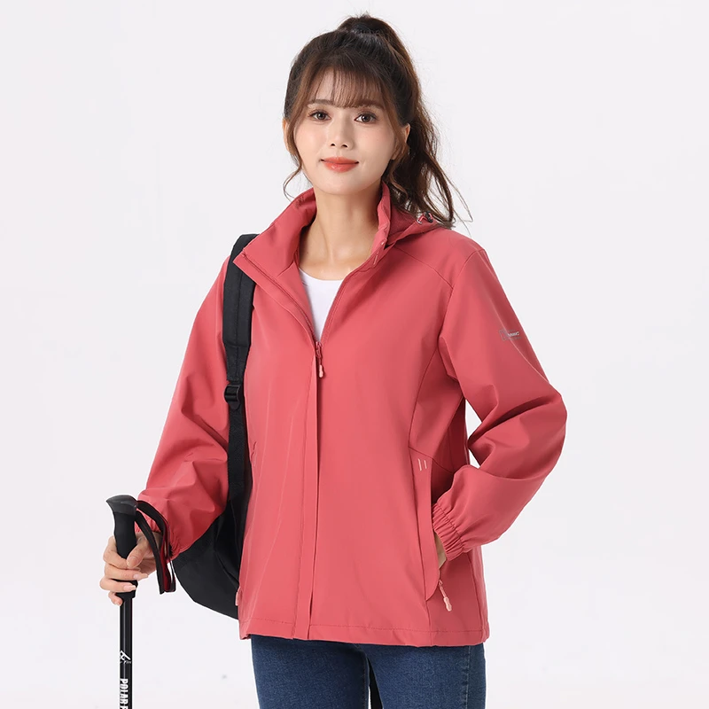 外套风衣女士春秋2023年新款小个子休闲百搭运动夹克防水防风上衣