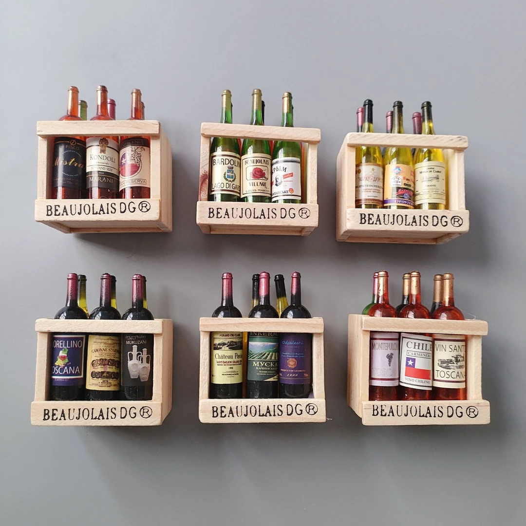 立体酒柜冰箱贴（款式随机）