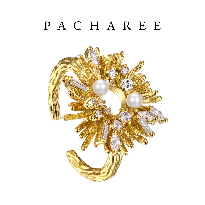 合金合成锆石戒指 星光璀璨系列烟花戒指-500018