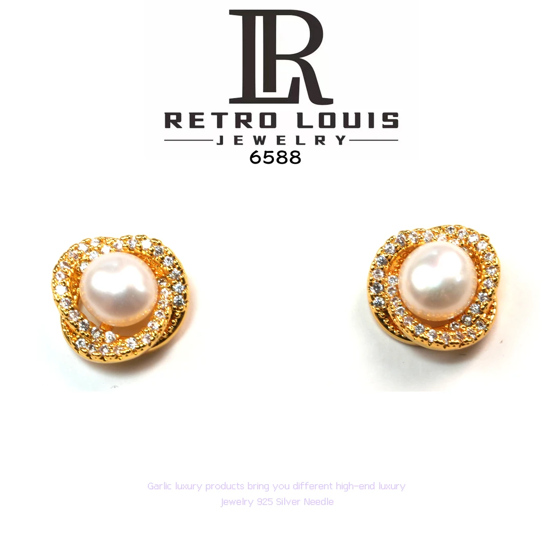 铜合金耳饰 RETRO LOUIS 耳饰~6588