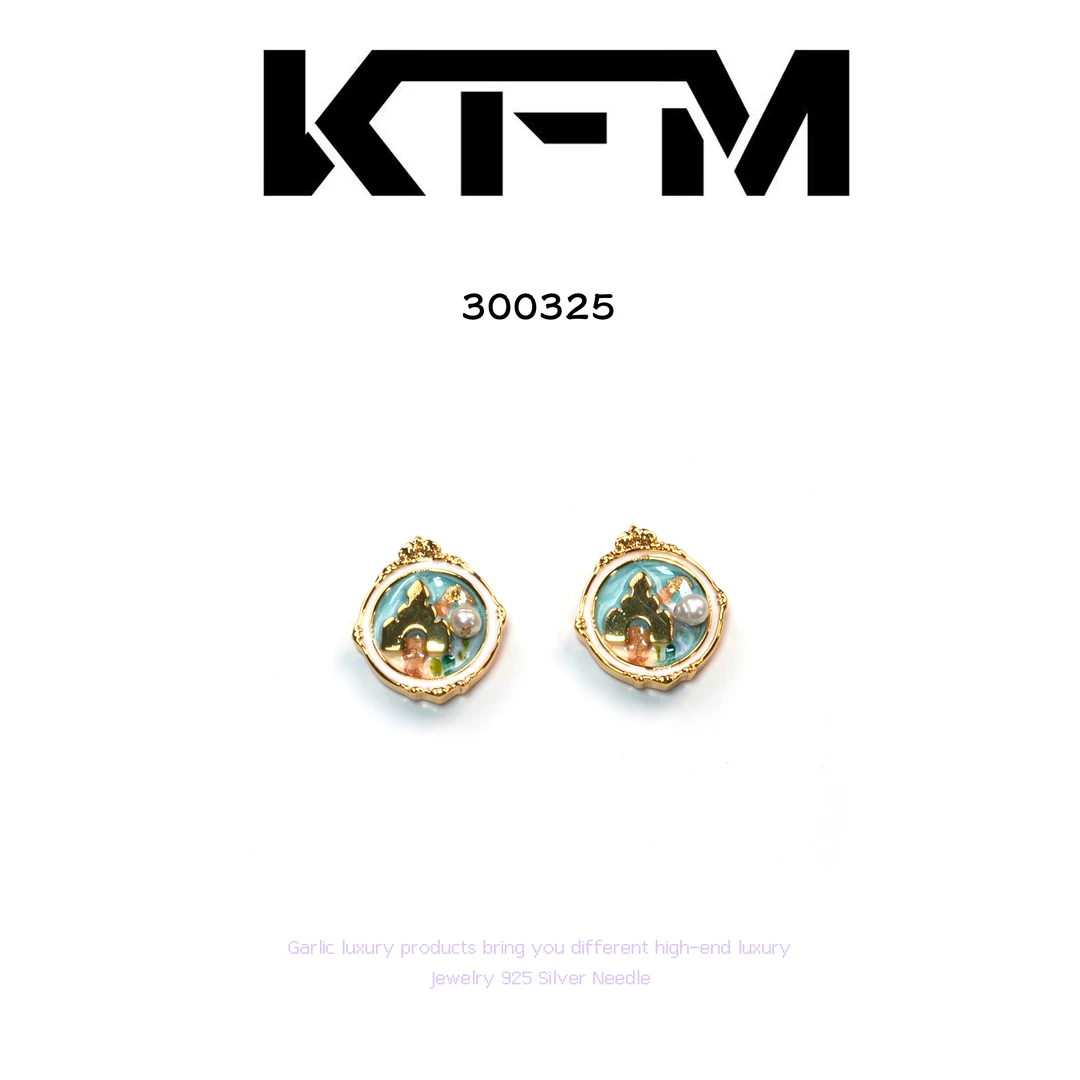 铜合金耳饰 KFM【蔚蓝之城】系列耳饰~300325