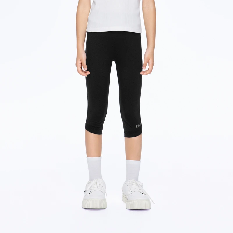 littlemoco童装24夏新款女童凉感速干七分运动瑜伽裤#KBD2PAT022