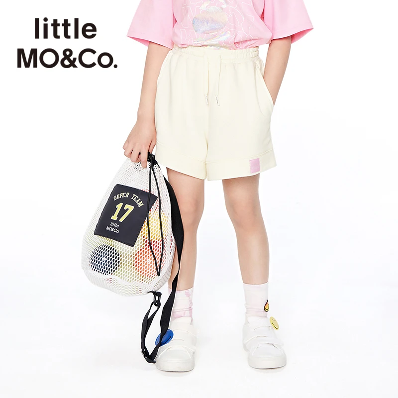 littlemoco童装夏季短裤松紧腰宽松五分裤子洋气休闲#KBA2SOTT02
