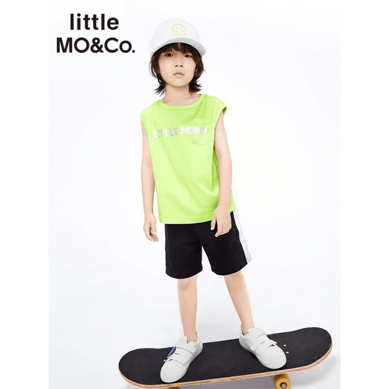 littlemoco童装21夏装男女童背心印花无袖儿童上衣#KBA2VET008
