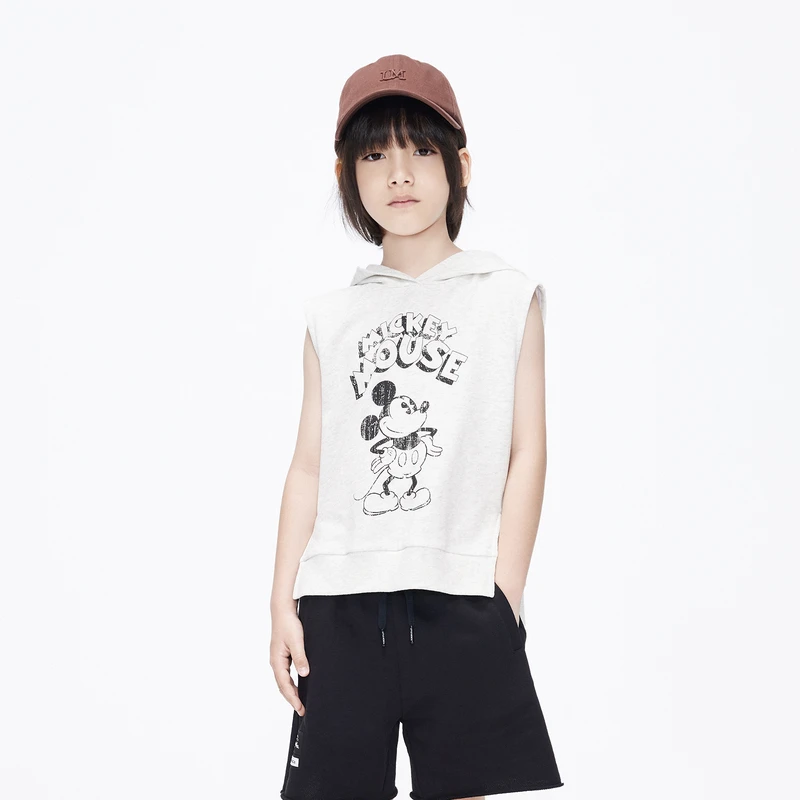 littlemoco童装男女童无袖连帽卫衣#KBC3SWS002