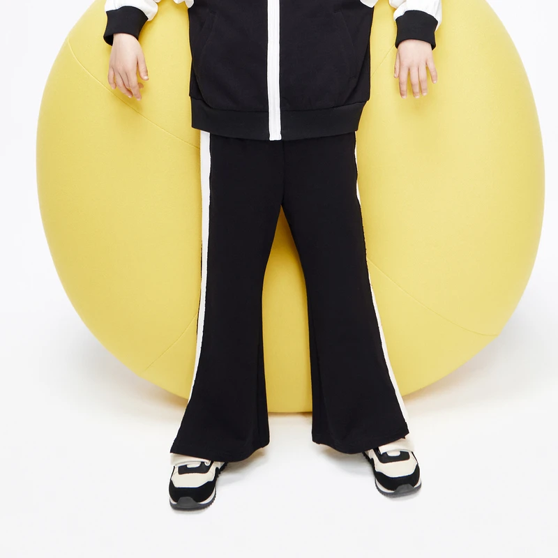 littlemoco童装23秋装新款女童棉喇叭裤休闲长裤#KBC3PAT027