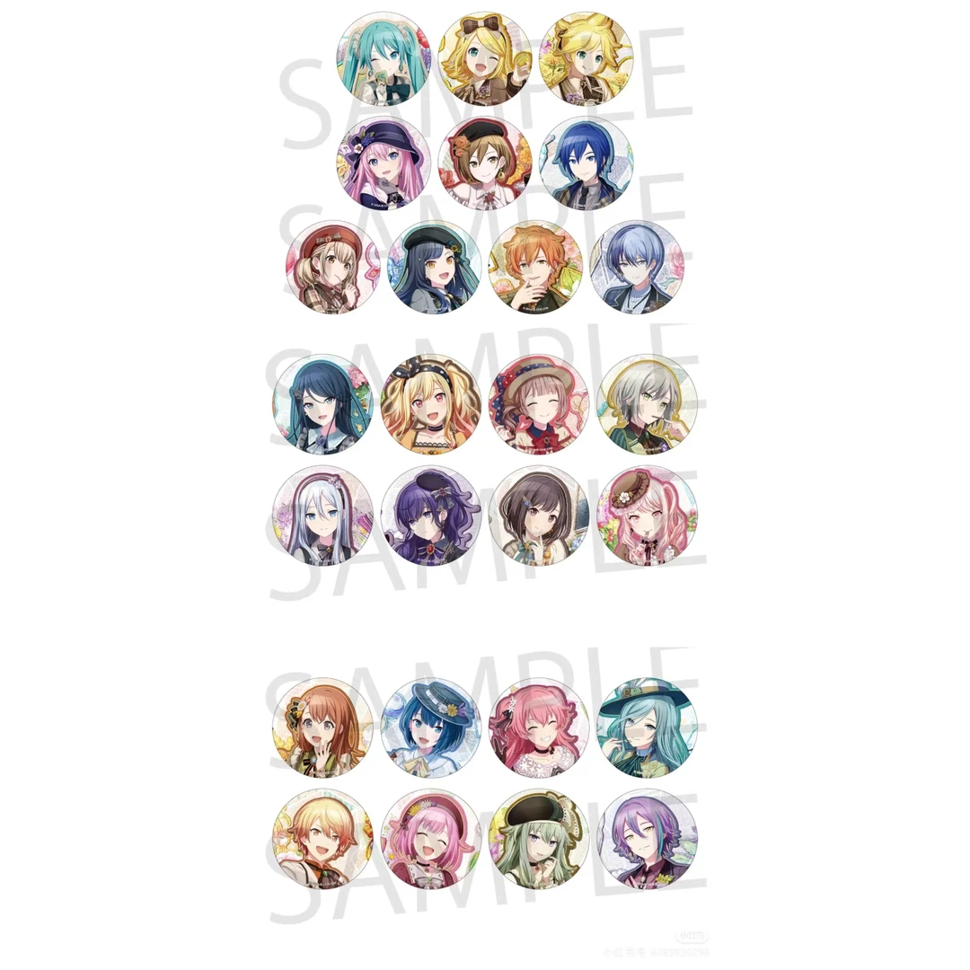 M【现货】世界计划pjsk 周年纪念生日吧唧 小卡 贴纸【盲盒代拆】