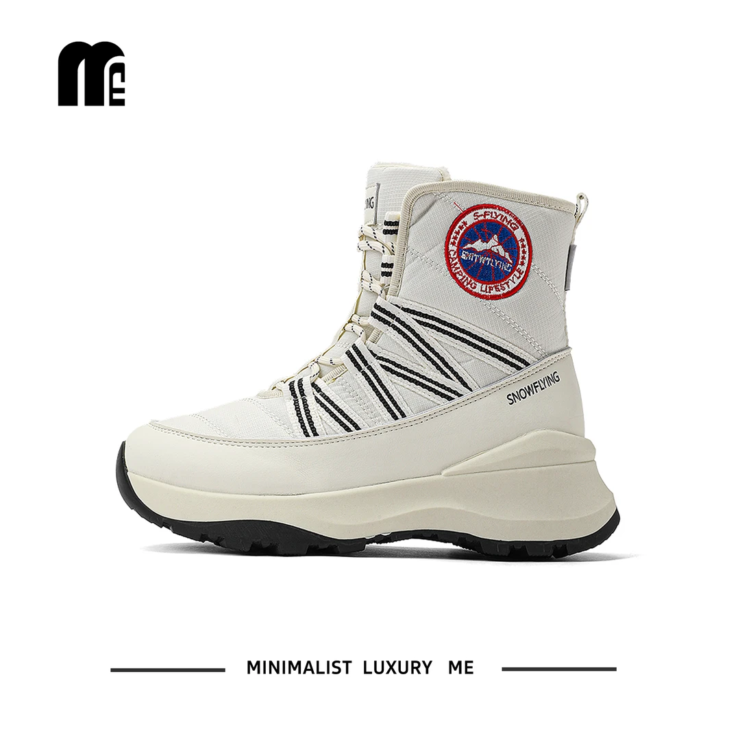 ME 雪中飞加绒加厚 抗寒厚底雪地靴 男女同款