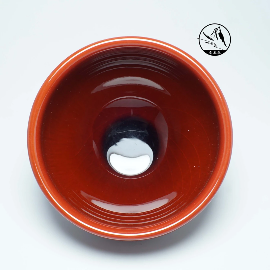 【血玉将军】纯手工茶盏 建盏主人杯 高端茶器 牛血红玉脂 原矿铁胎