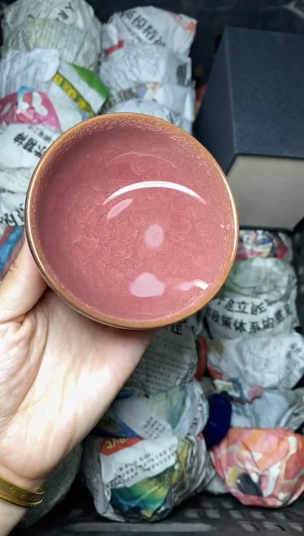 【闪购商品】茶盏粉冰 平口 盏三疯建盏茶器