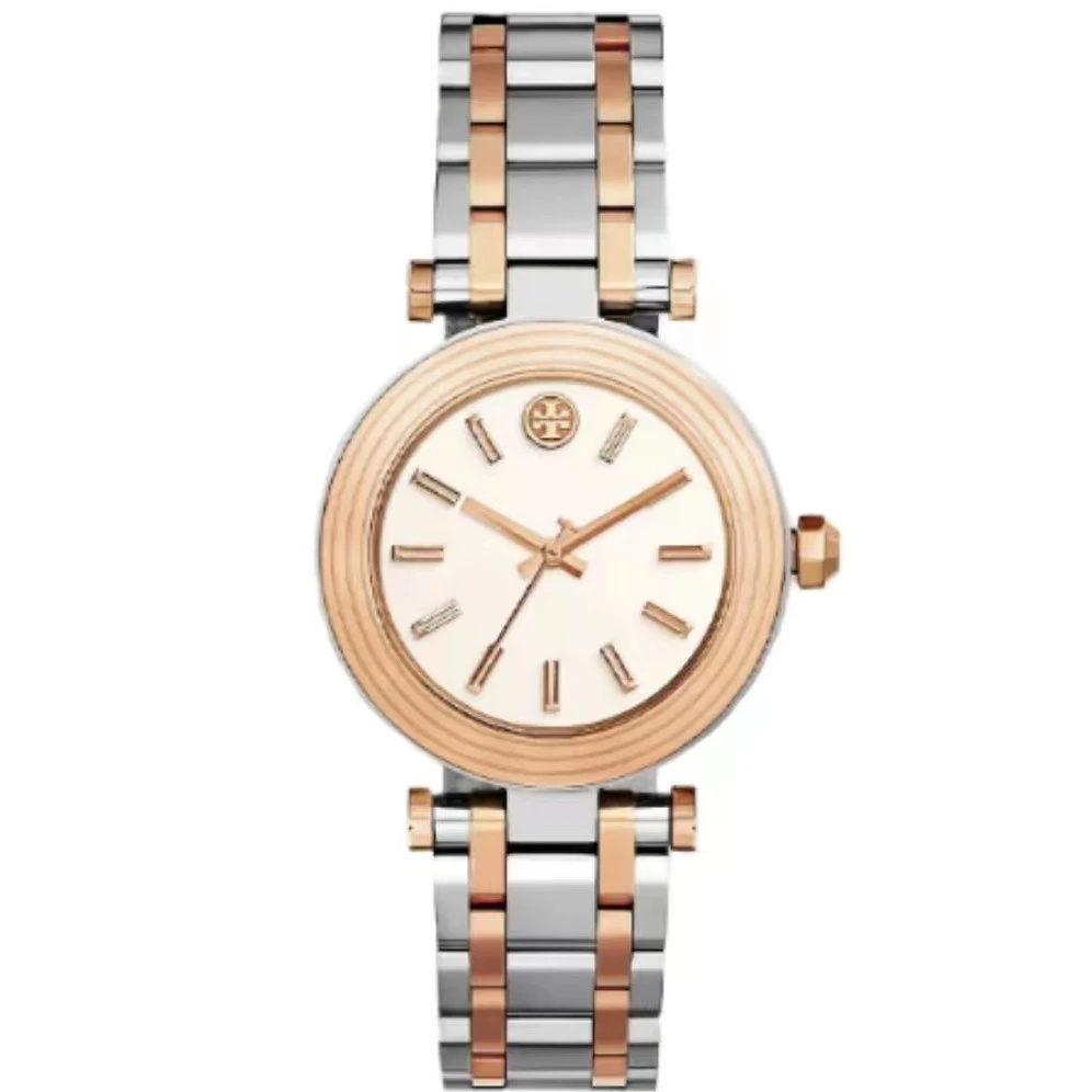 TORY BURCH/汤丽柏琦粉简约设计早春穿搭腕表30mm 微瑕疵