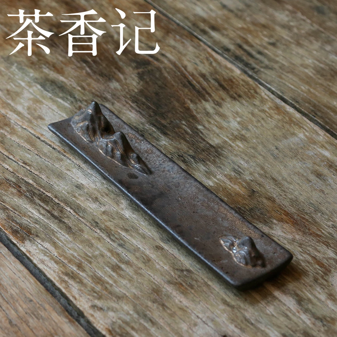 茶香记 粗陶长款香插 蓬莱 茶道配件 古拙质朴 自然生动 一物多用