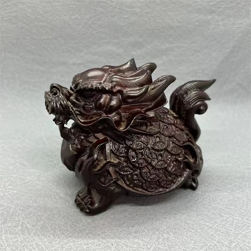 宜兴紫砂原矿纯手工手把件龙