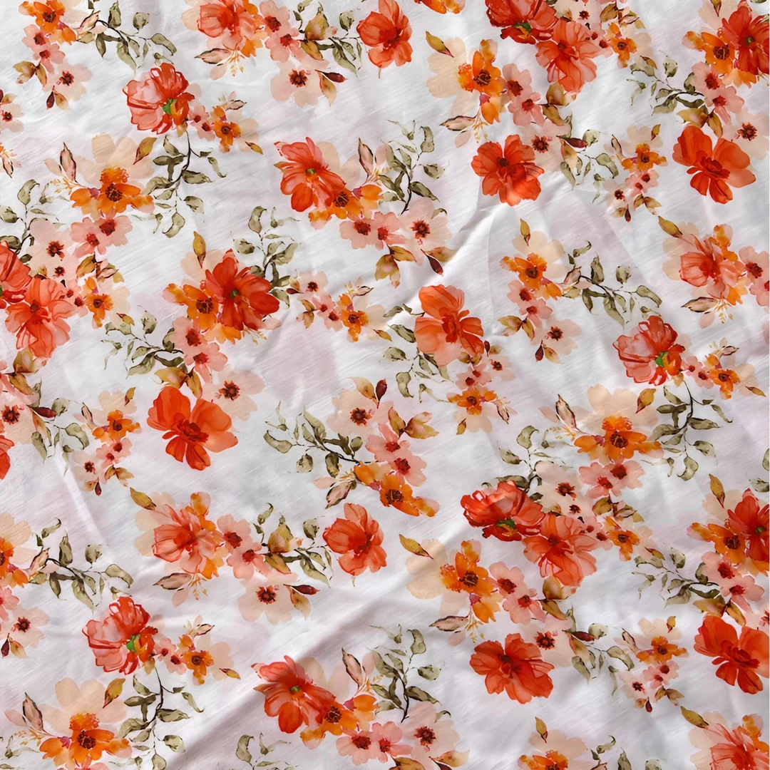 小碎花红色-高品质精品棉绸布料---不支持七天无理由退换货