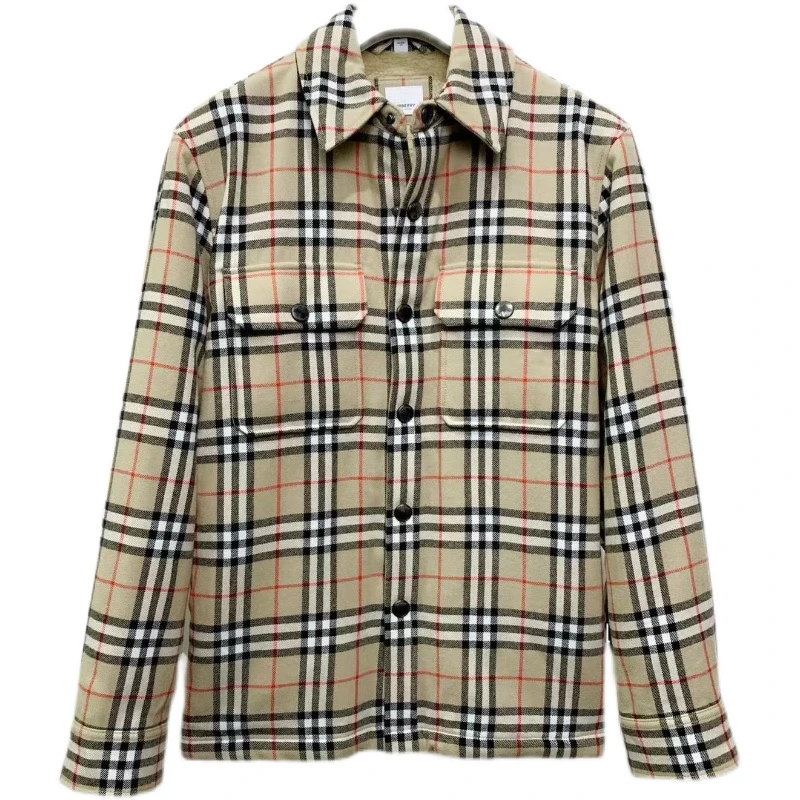 全新未使用 BURBERRY/博柏利 秋冬英伦格子羊毛男士外套8043839