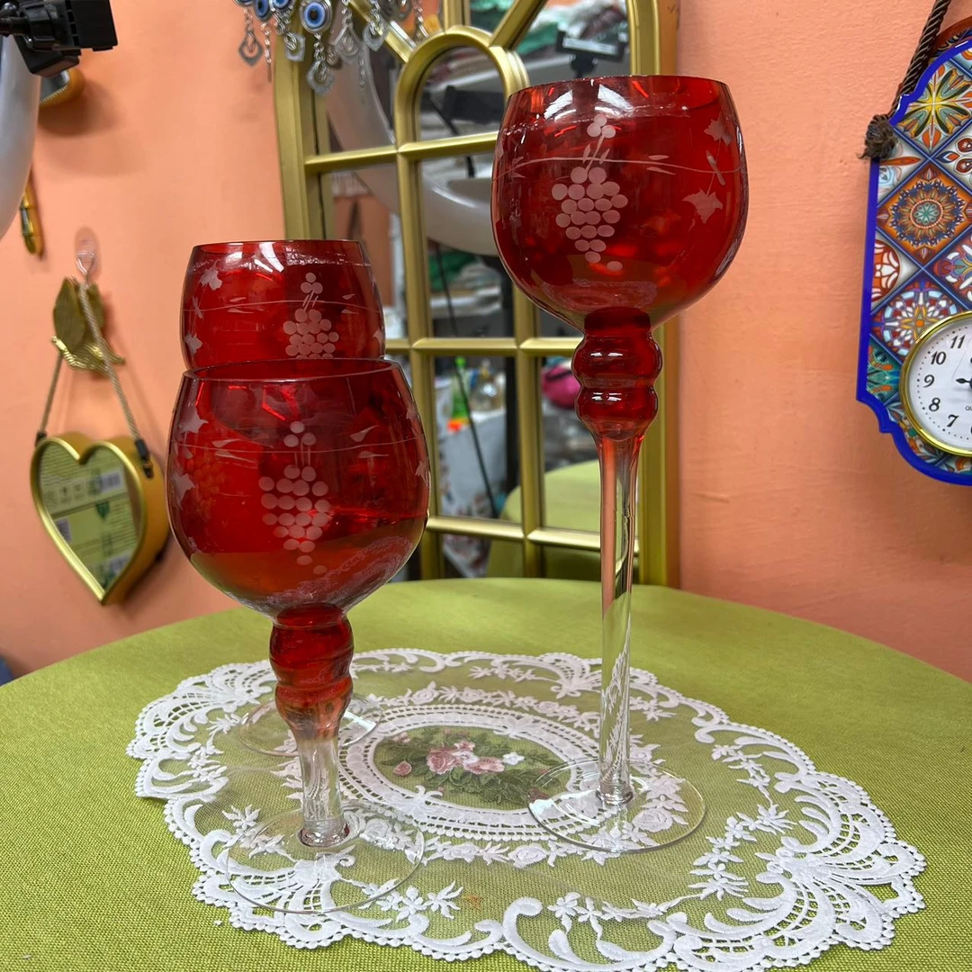 【简爱好物】网红法式彩色高脚杯