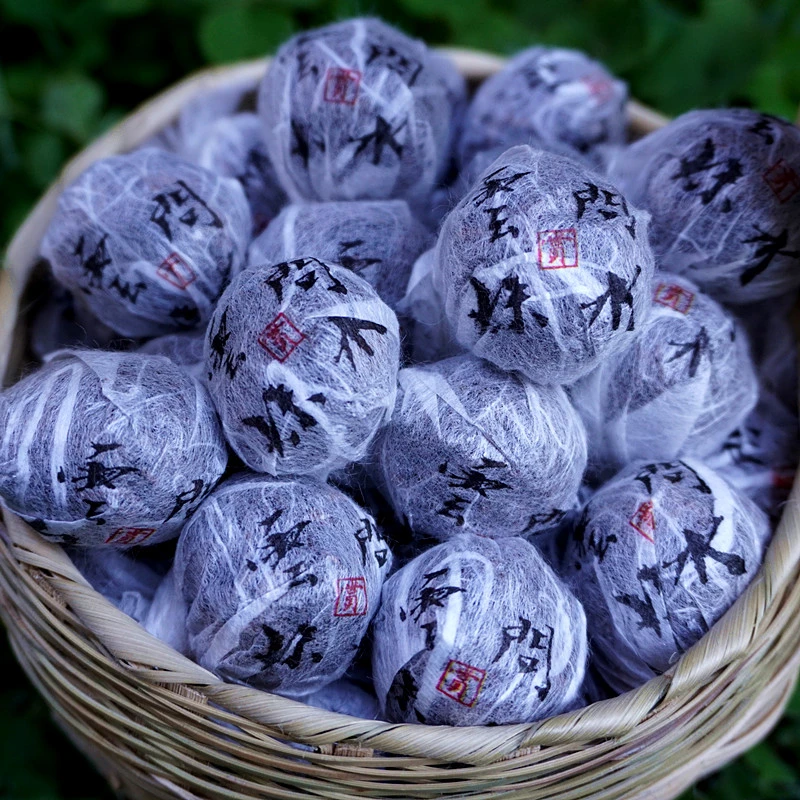 2020年易武倚邦古树熟茶问水云珠 甜润厚重细腻油润回甘龙珠