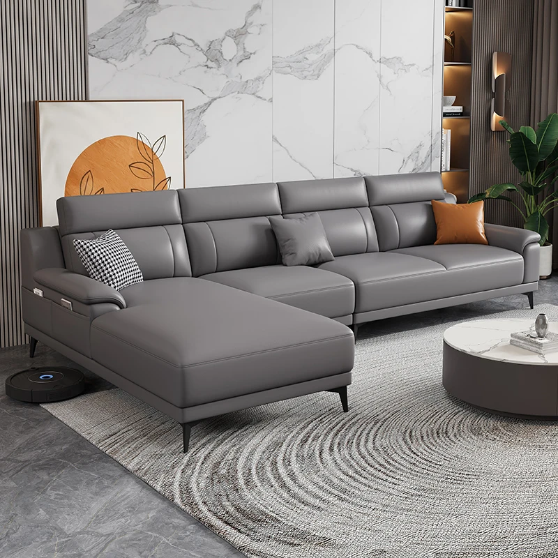 沙发客厅猫抓科技布艺简约现代2024新款贵妃直排34人位小户型组合