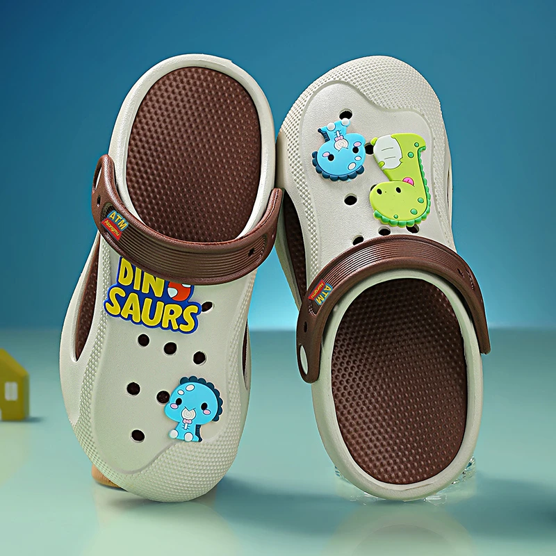 阿童木儿童洞洞鞋男童夏季新底防滑男孩拖鞋中大童厚底凉儿童拖鞋