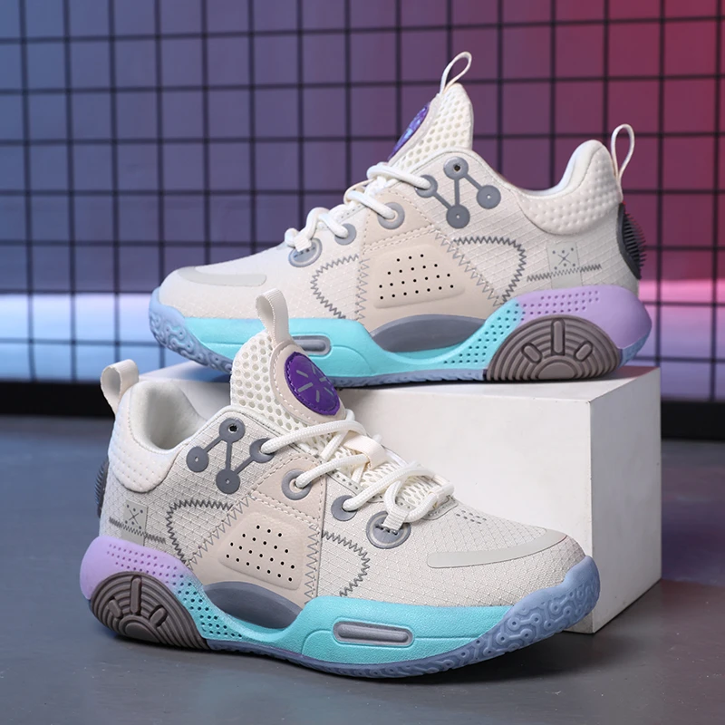 阿童木儿童篮球鞋男童全城9棉花糖10幻影3音速8摩擦有声低帮球鞋