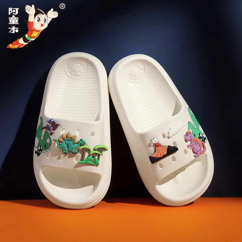 阿童木儿童拖鞋夏季男童女童室内家用软底浴室防滑外穿厚底凉拖鞋