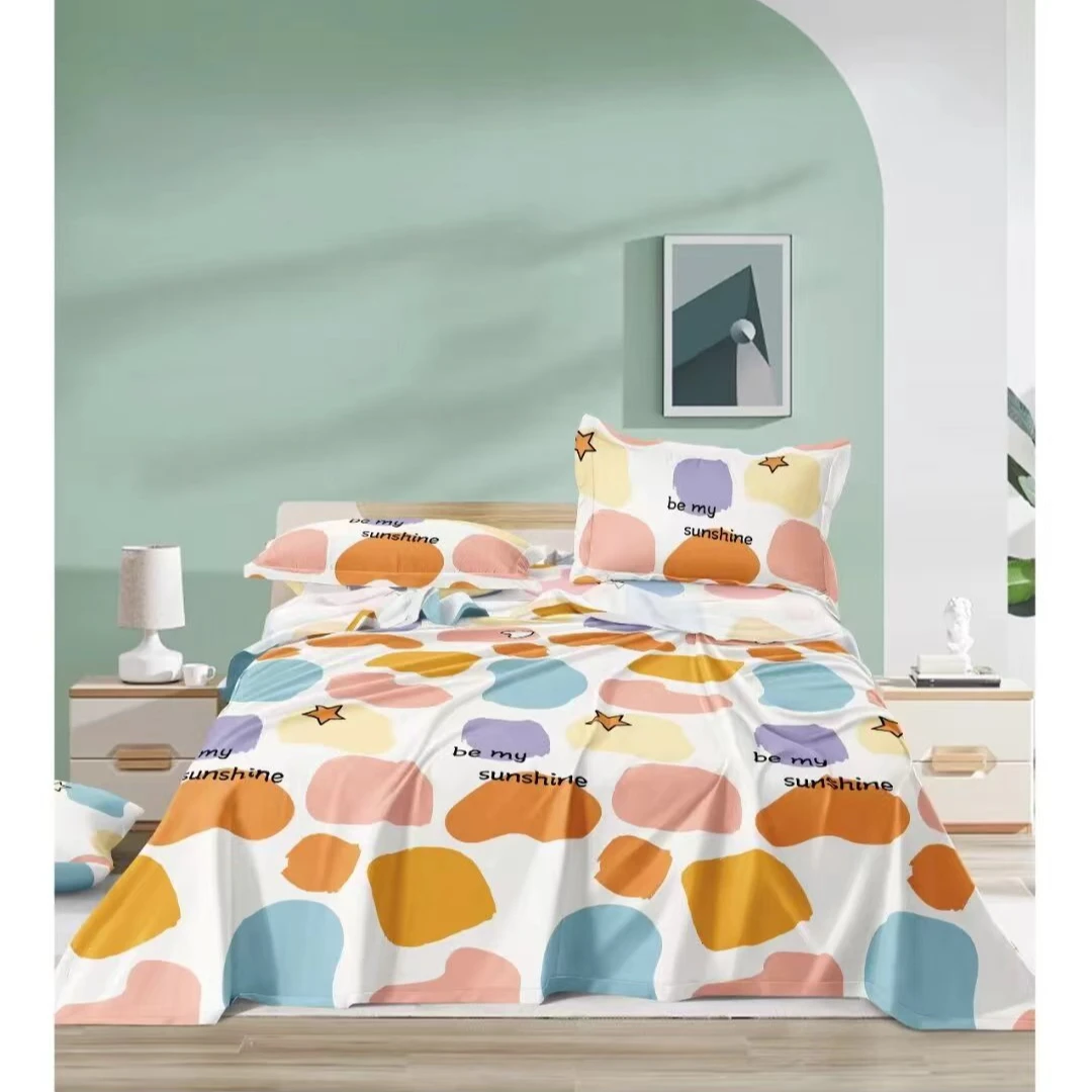 【加密老粗布】白石头花 透气 吸汗 时尚 防滑 印花 1.95mX2.45m