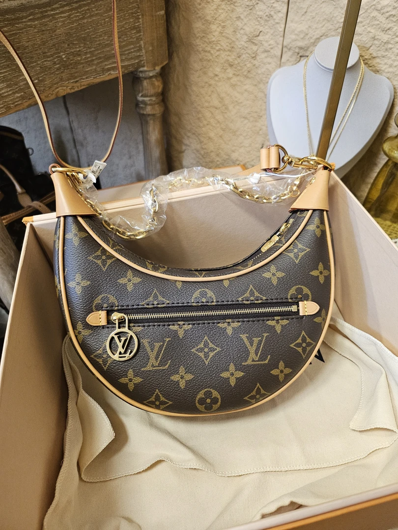 95新 LouisVuitton/路易威登 lv老花小月亮 973009