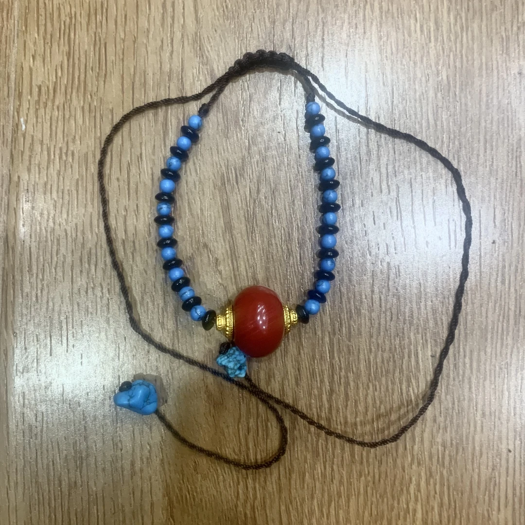 非金属亚克力项链 爆款藏族手工串珠项链