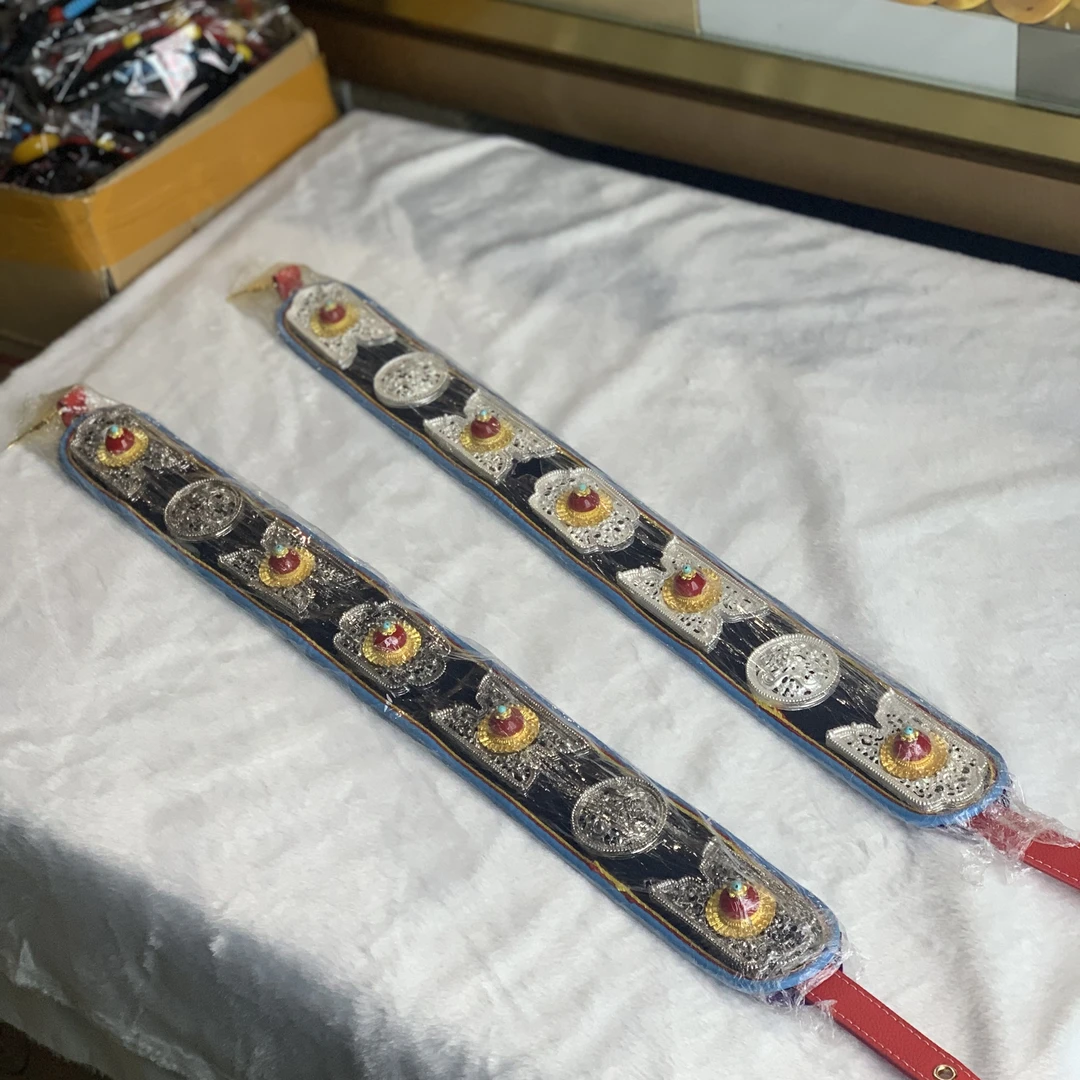 合金亚克力婚庆饰品 藏族儿童手绘腰带时尚藏装配饰民族风彩色