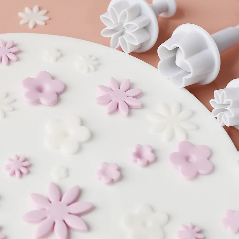 五瓣花梅花雏菊菊花压模馒头压花卡通包子饼干切模蛋糕家用模具