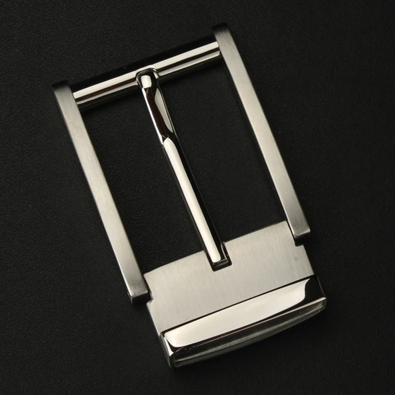 简约时尚男士防过敏不锈钢针扣皮带扣头不掉色裤带头3.2腰带配件