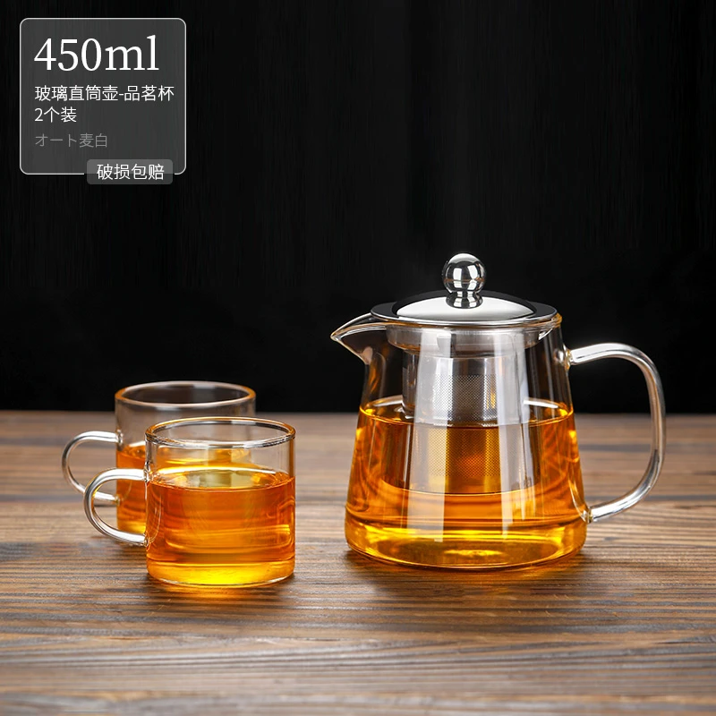 装水泡茶壶茶水分离茶具套装家用耐高温加厚煮茶壶器过滤透明水壶