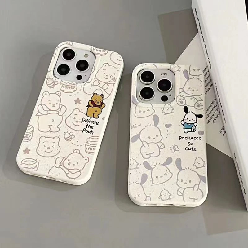 苹果14promax手机壳维尼熊款iPhone13保护套12液态硅胶11高级感