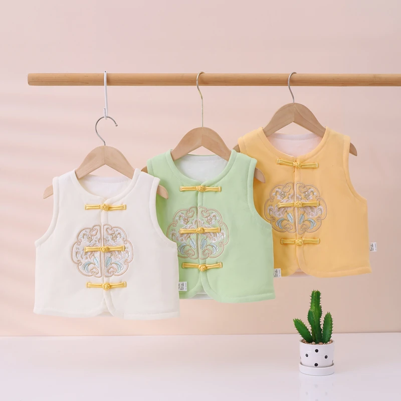 40g薄棉-婴儿马甲春秋冬装男女宝宝夹棉衣服保暖背心洋气外穿马夹